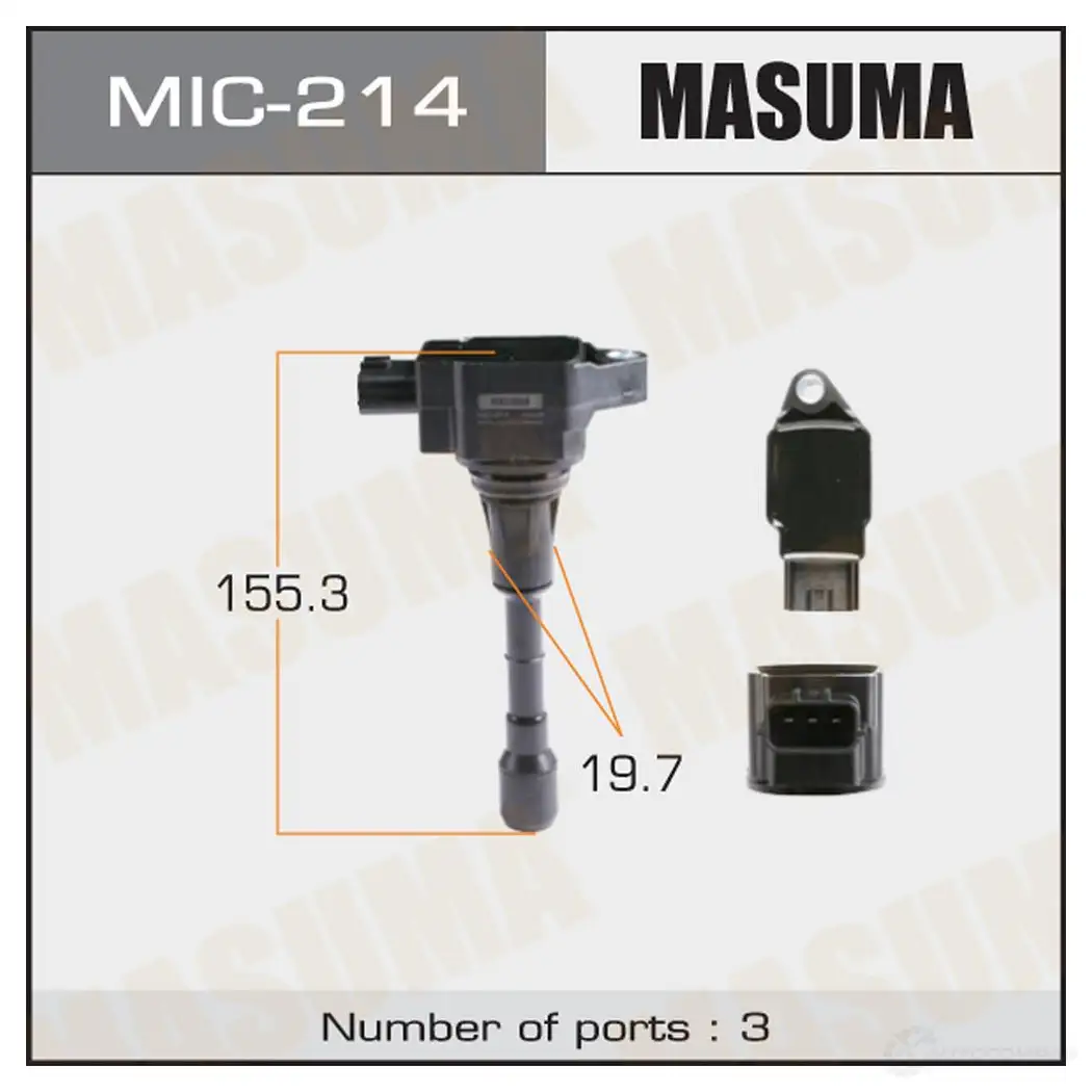 Катушка зажигания MASUMA MIC-214 O3LAF O 1422887615 изображение 0