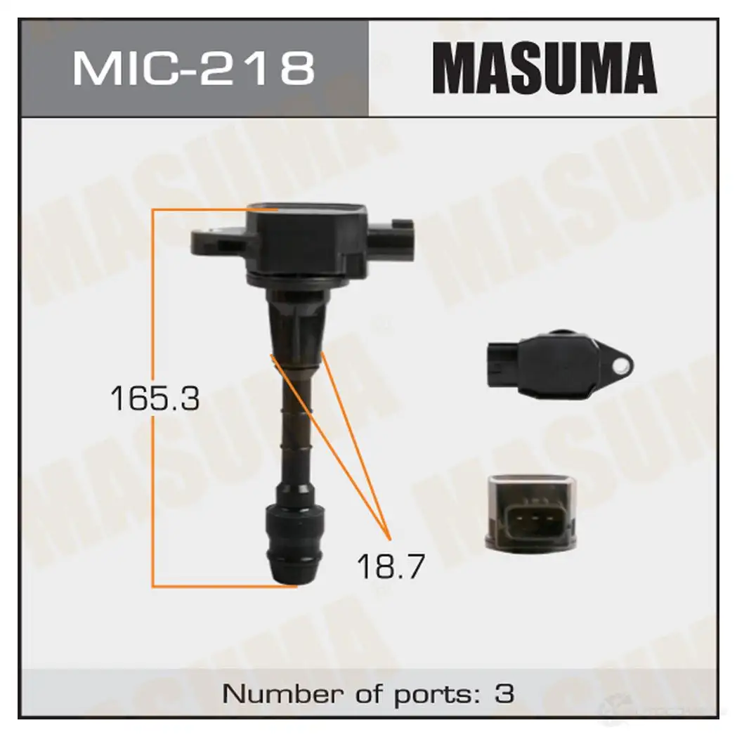 Катушка зажигания MASUMA X3J1C T MIC-218 1422887611