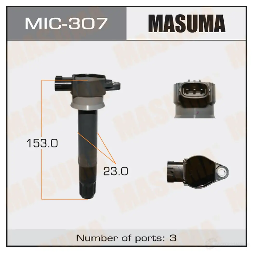 Катушка зажигания MASUMA MIC-307 3PP Q7 1422887609 изображение 0