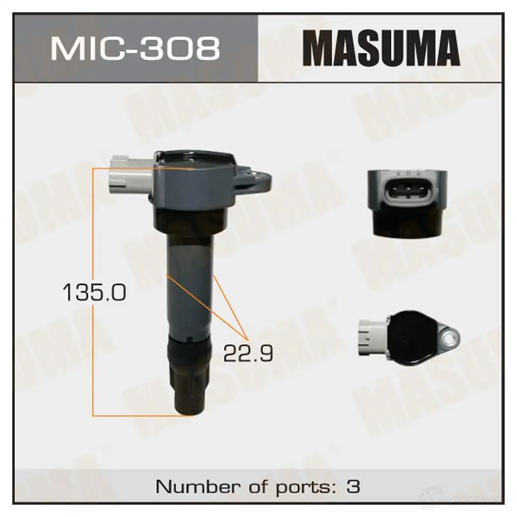 Катушка зажигания MASUMA MIC-308 1422887608 8V471 E изображение 0