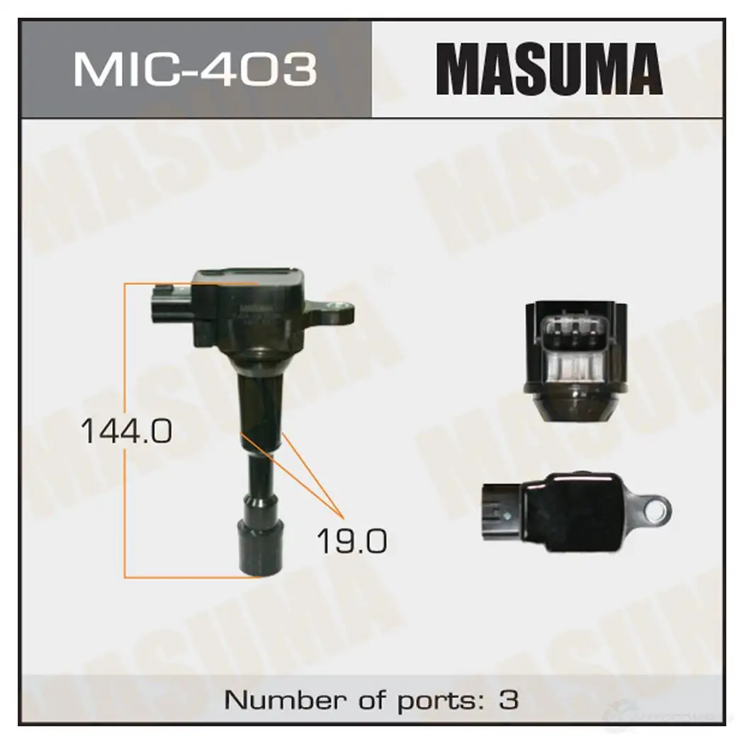 Катушка зажигания MASUMA MIC-403 1420577710 0JQ4Q L изображение 0
