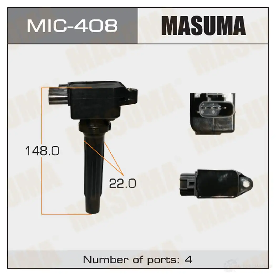 Катушка зажигания MASUMA 1422887629 I 90U9 MIC-408 изображение 0