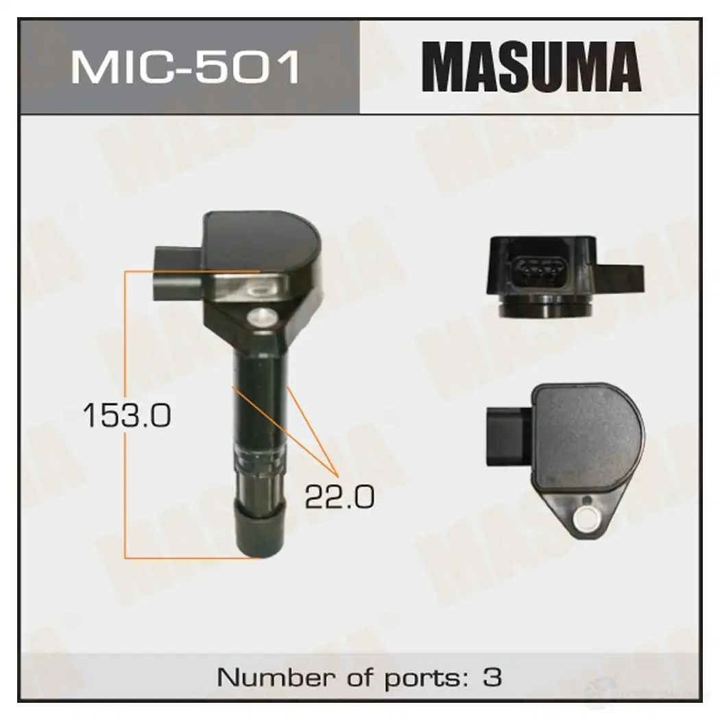 Катушка зажигания MASUMA 1420577707 MIC-501 P 7HM56J изображение 0