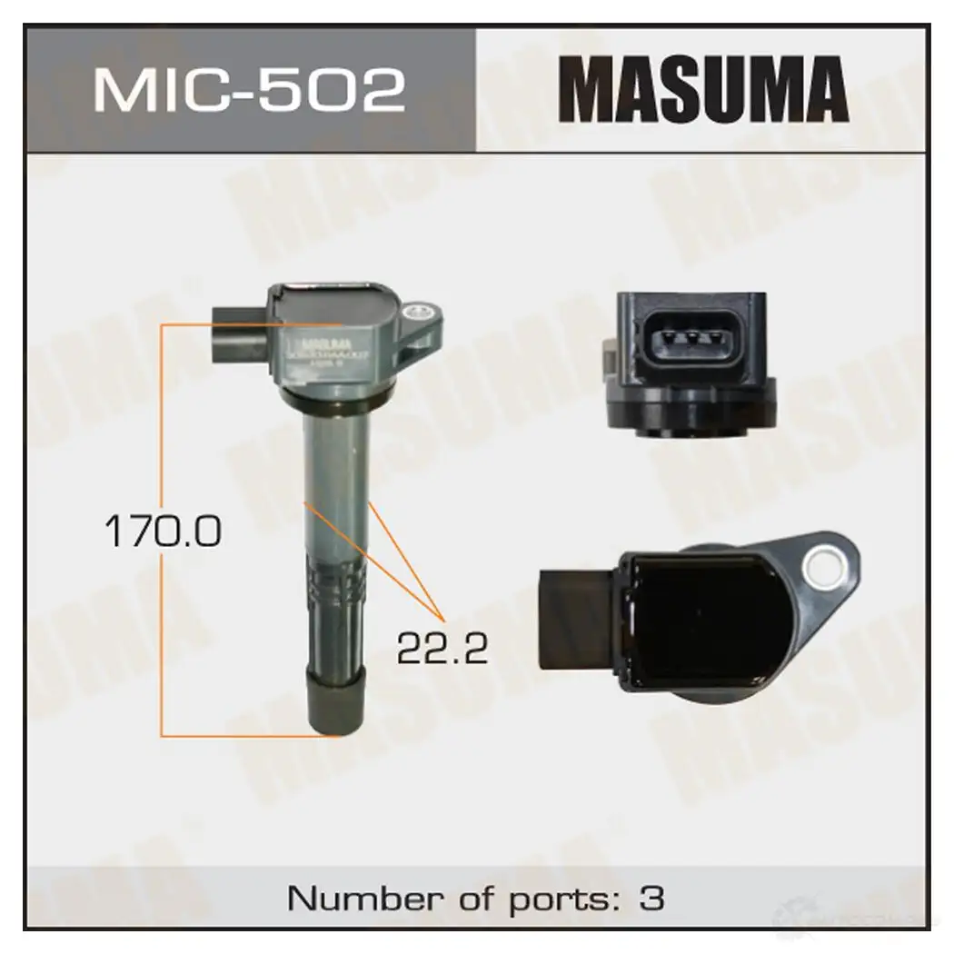 Катушка зажигания MASUMA MIC-502 48 LCB6 1420577703 изображение 0