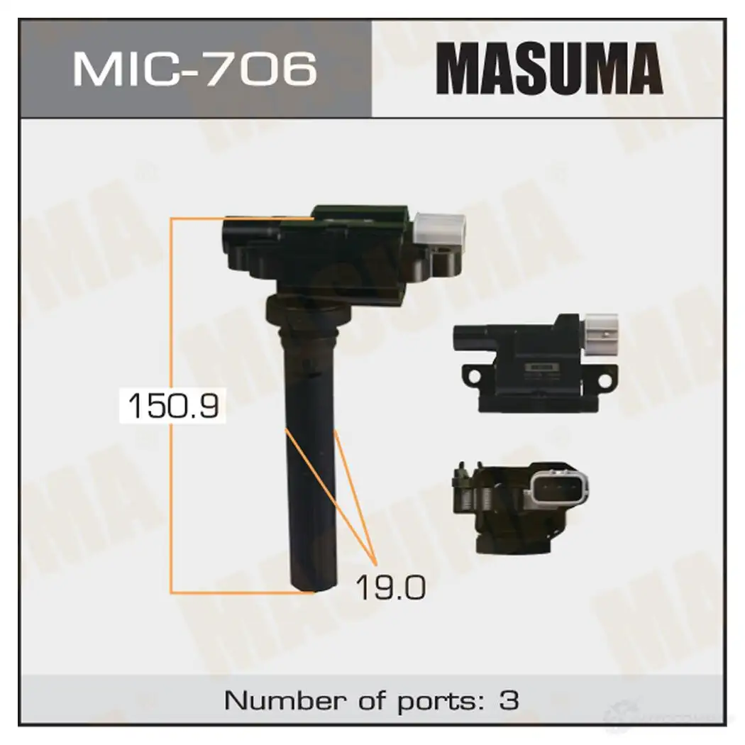 Катушка зажигания MASUMA MIC-706 K6C 3R 1422887580 изображение 0