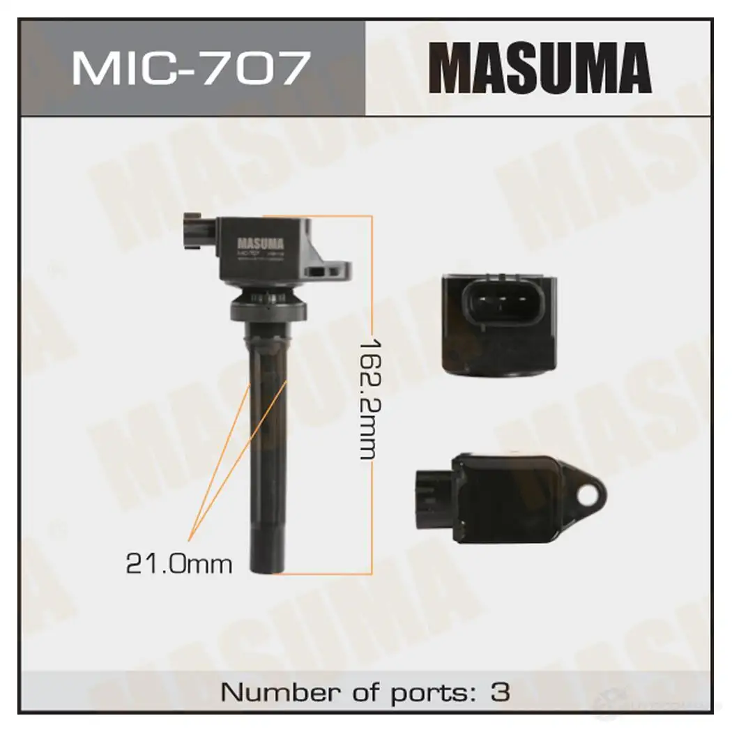 Катушка зажигания MASUMA MIC-707 1439698340 6 ZVLV изображение 0