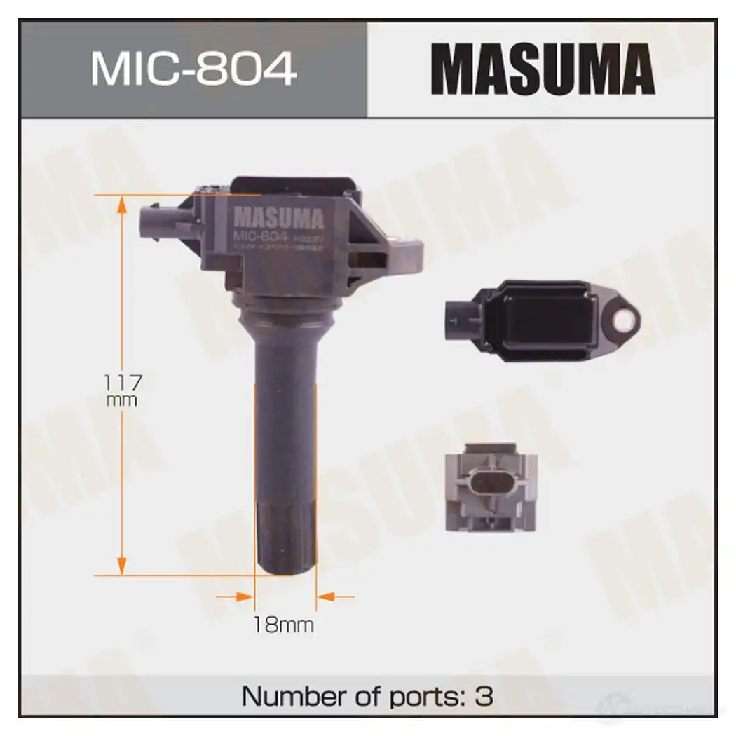 Катушка зажигания MASUMA 1439698342 MIC-804 C2 JEDX изображение 0