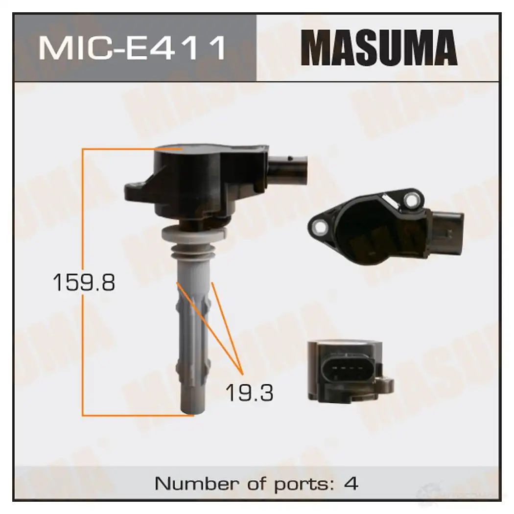 Катушка зажигания MASUMA MIC-E411 1422887574 UBCO G изображение 0