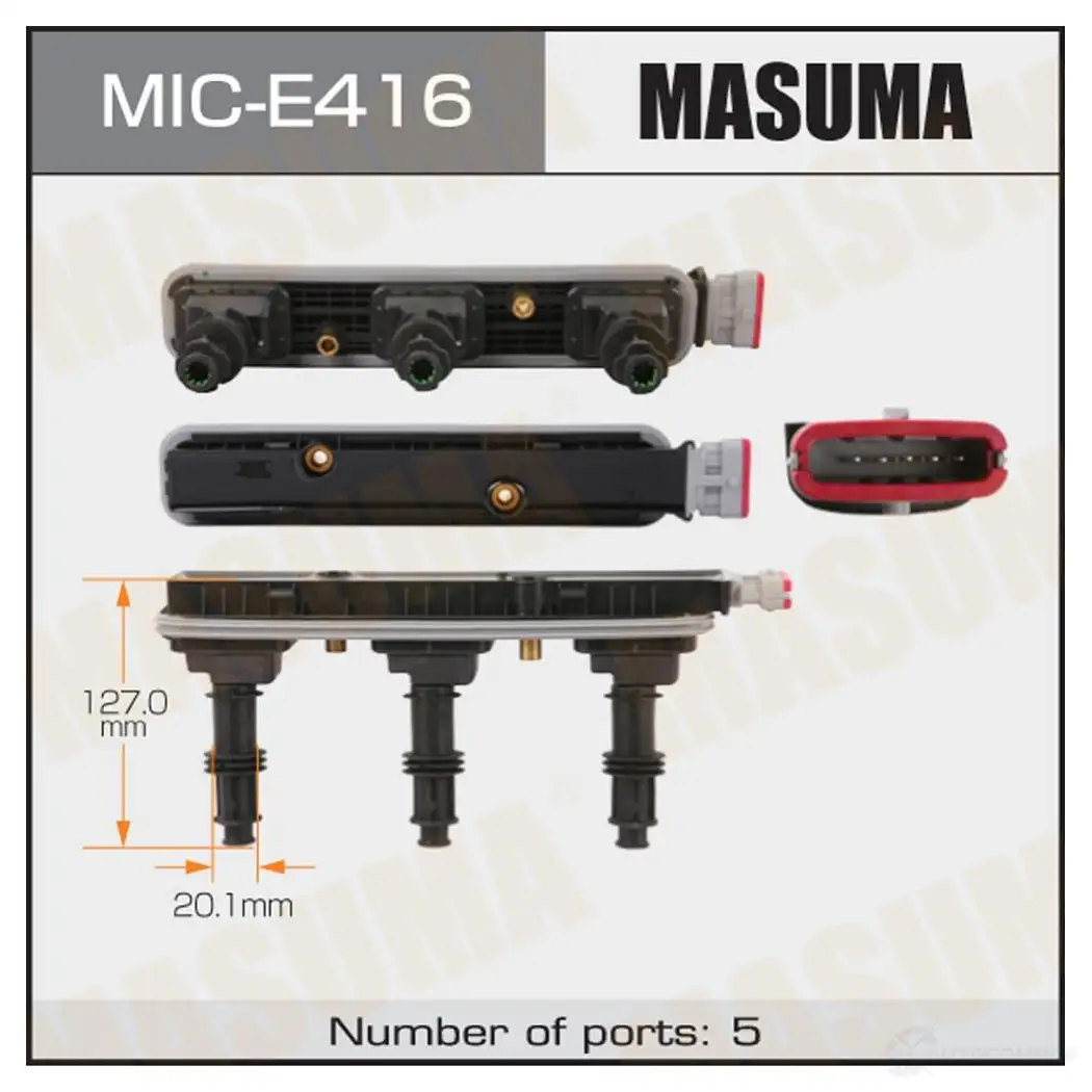 Катушка зажигания MASUMA 2 PZAC7H 1439698343 MIC-E416 изображение 0