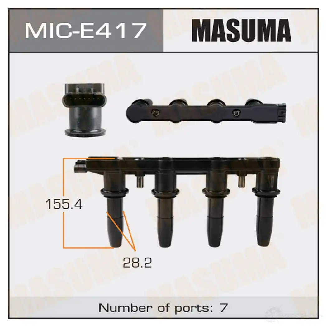 Катушка зажигания MASUMA MIC-E417 1422887569 N6 P1HCZ изображение 0