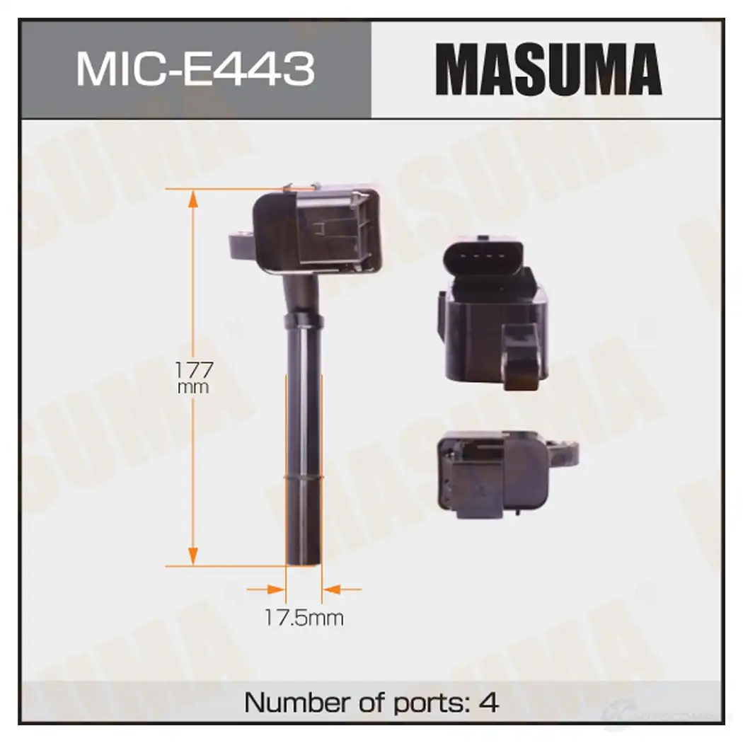 Катушка зажигания MASUMA MIC-E443 1439698349 T235M F изображение 0