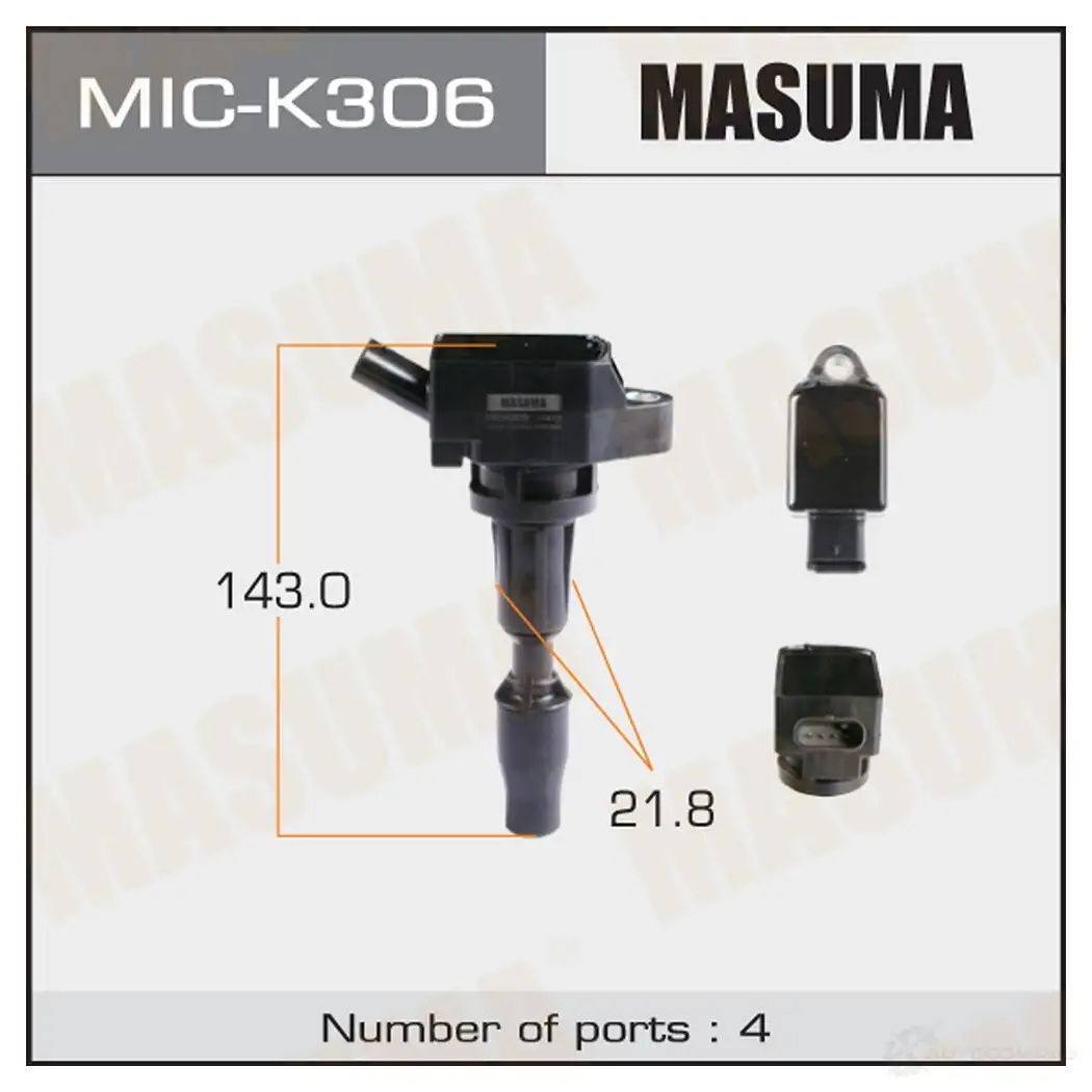 Катушка зажигания MASUMA MIC-K306 1422887601 9CLZ JWK изображение 0