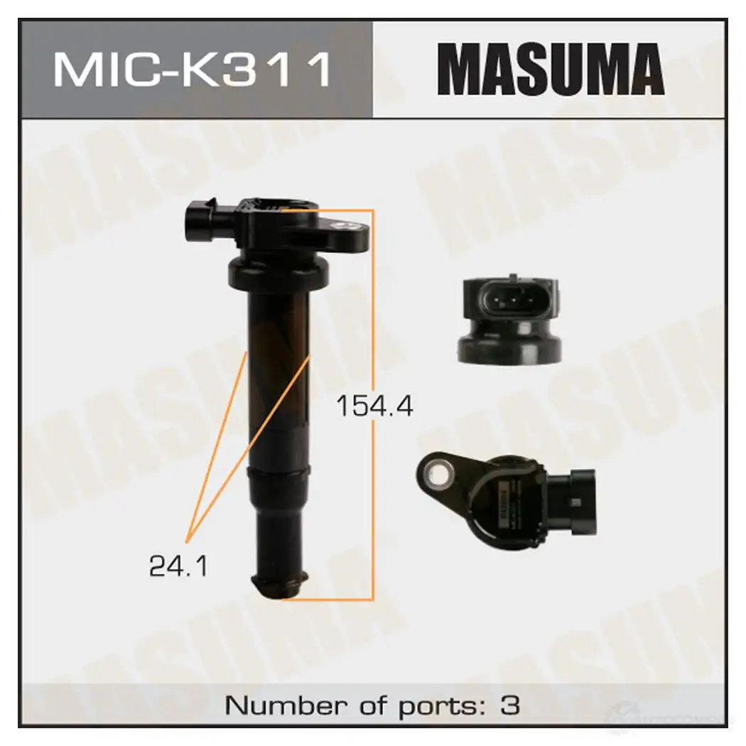 Катушка зажигания MASUMA 1422887561 K QDC0G2 MIC-K311 изображение 0