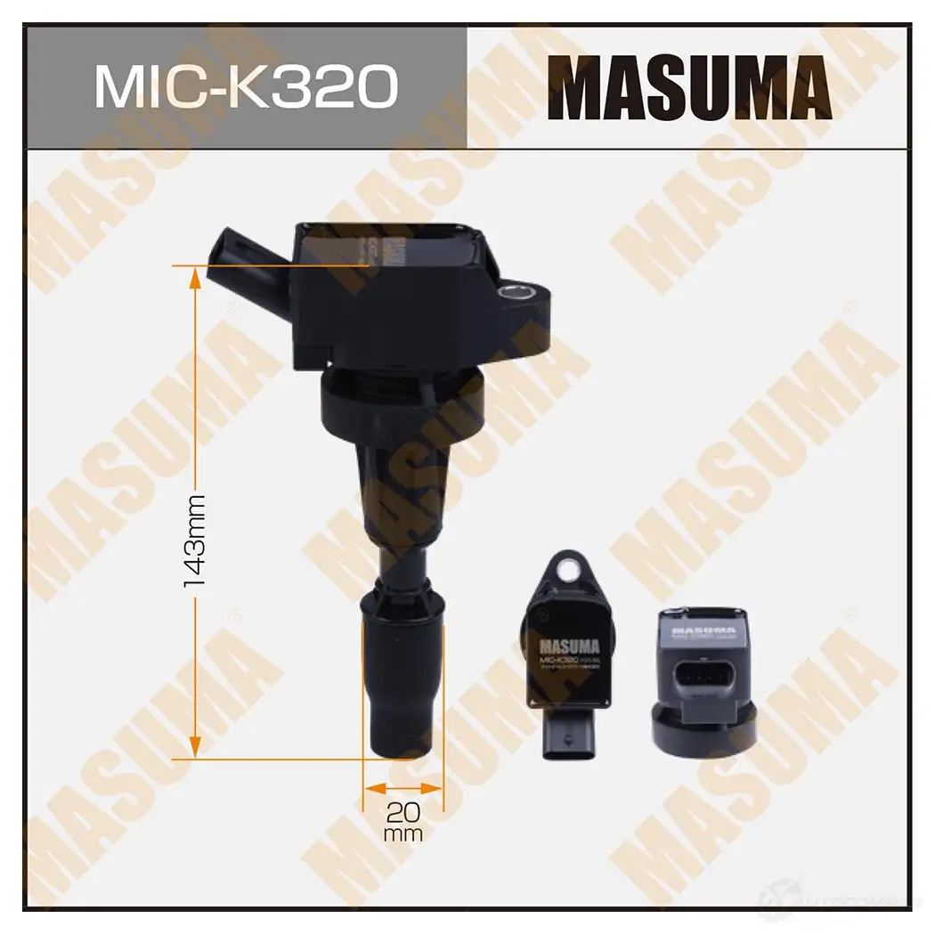 Катушка зажигания MASUMA 1439698351 X0R 3D MIC-K320 изображение 0