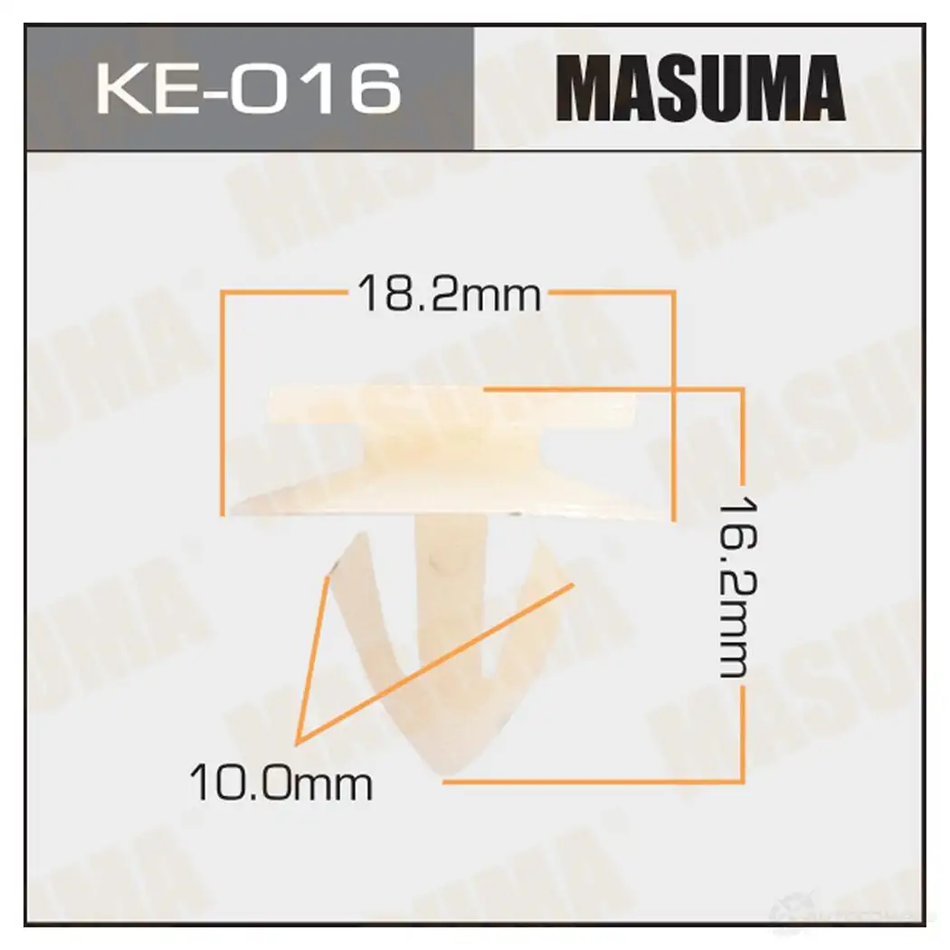 Клипса пластиковая MASUMA KE-016 1N L9WVE 1422887384