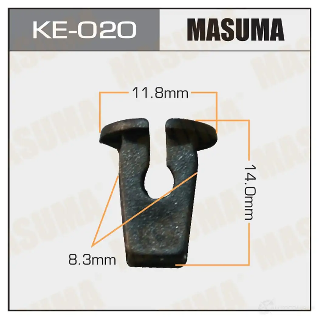 Клипса пластиковая MASUMA 1422887383 KE-020 R6WS 1