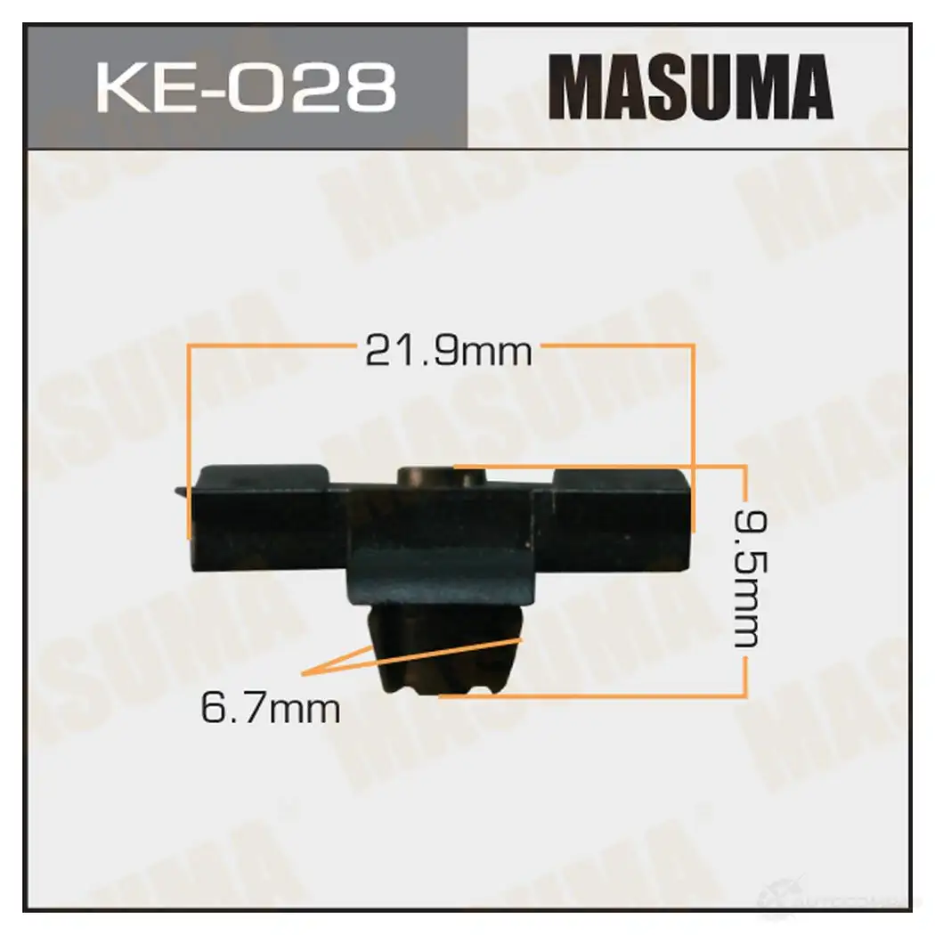 Клипса пластиковая MASUMA 1422887380 KE-028 I TNCO