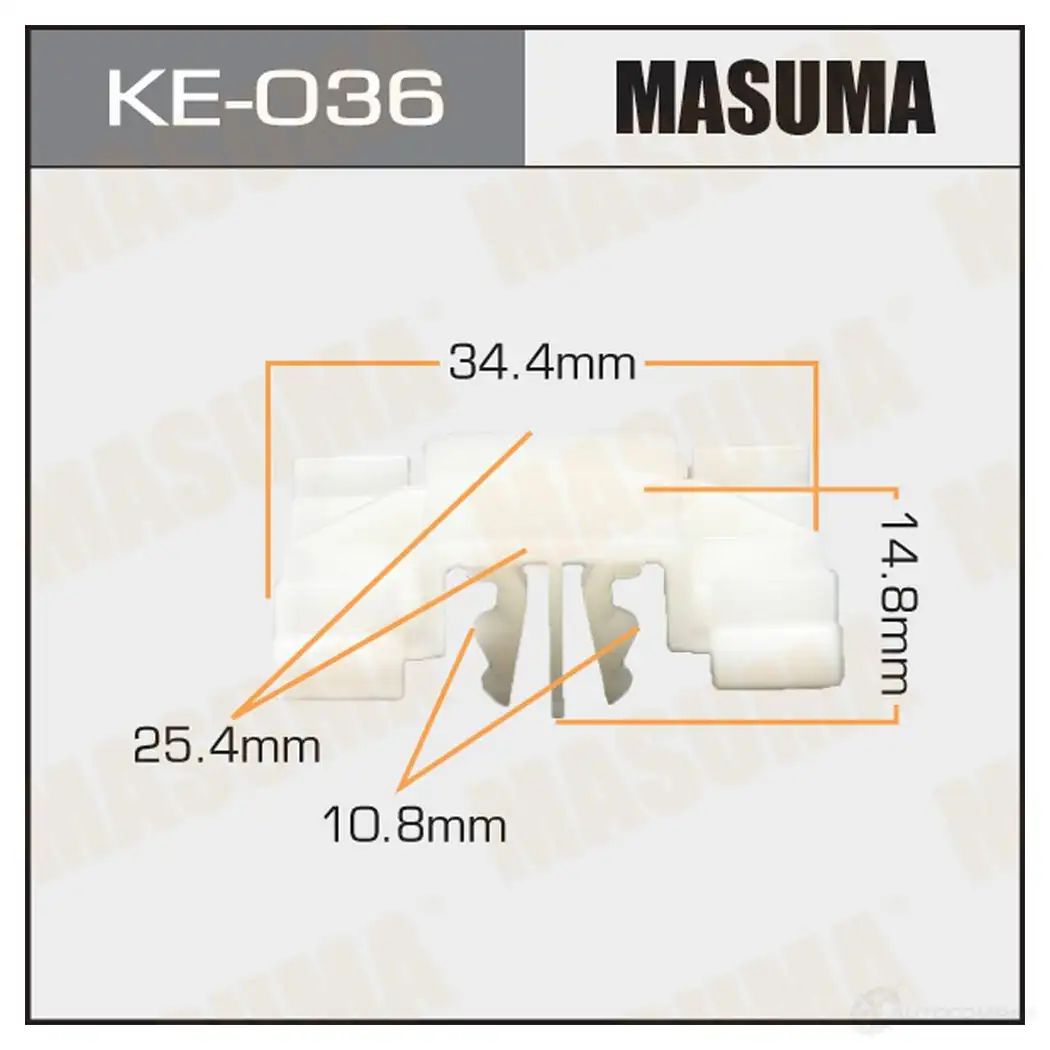 Клипса пластиковая MASUMA V3V 76CG KE-036 1422886848