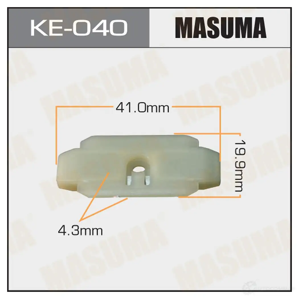 Клипса пластиковая MASUMA KE-040 XCM 7J 1422887375 изображение 0