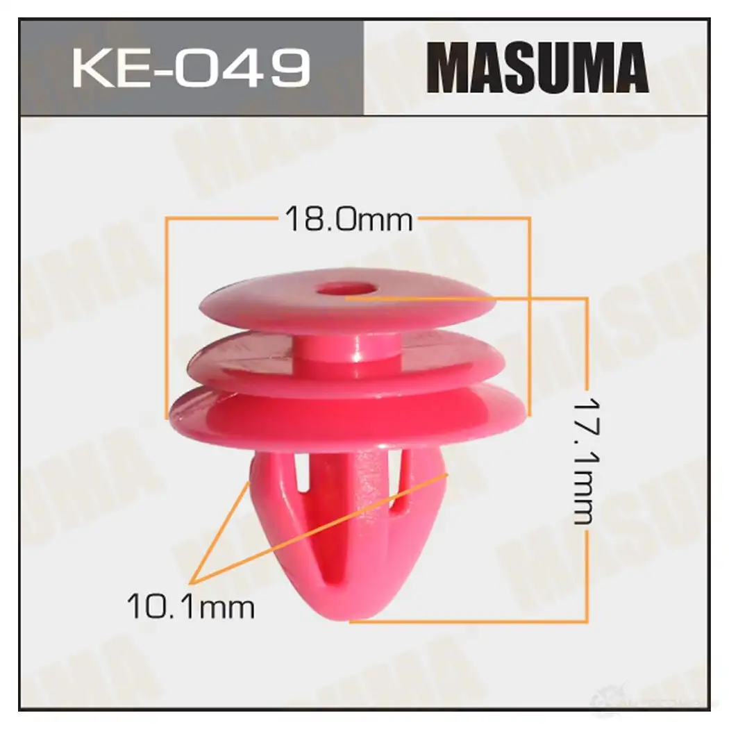 Клипса пластиковая MASUMA KE-049 1422886843 1QCD 2