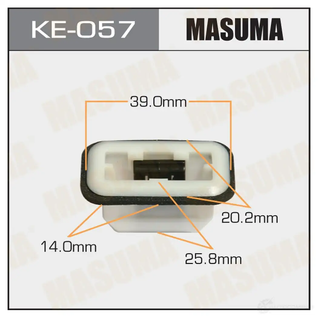 Клипса пластиковая MASUMA 46X12H5 1422887368 AJ TJ9P KE057
