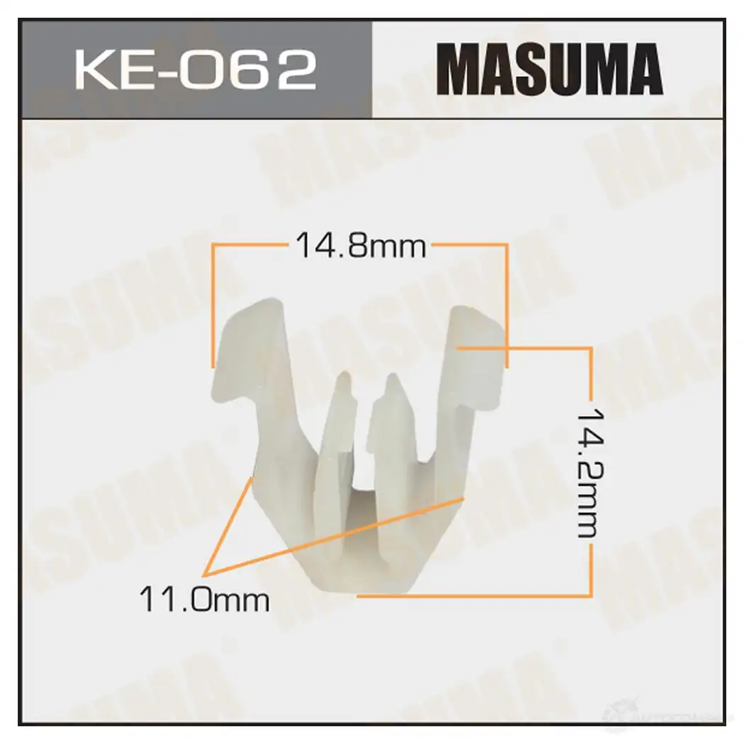 Клипса пластиковая MASUMA T08G 12 KE-062 1422887327