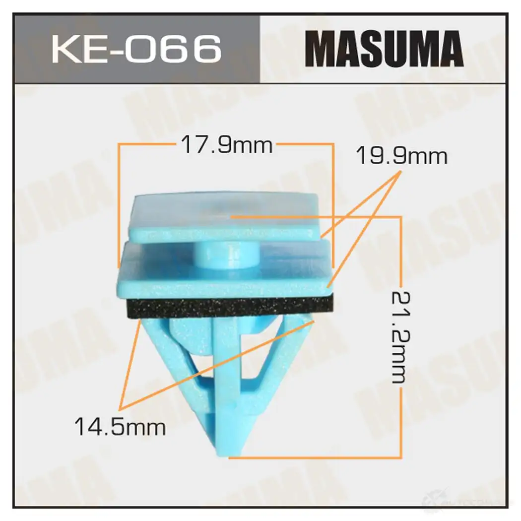 Клипса пластиковая MASUMA KE-066 P5H TF 1422887324
