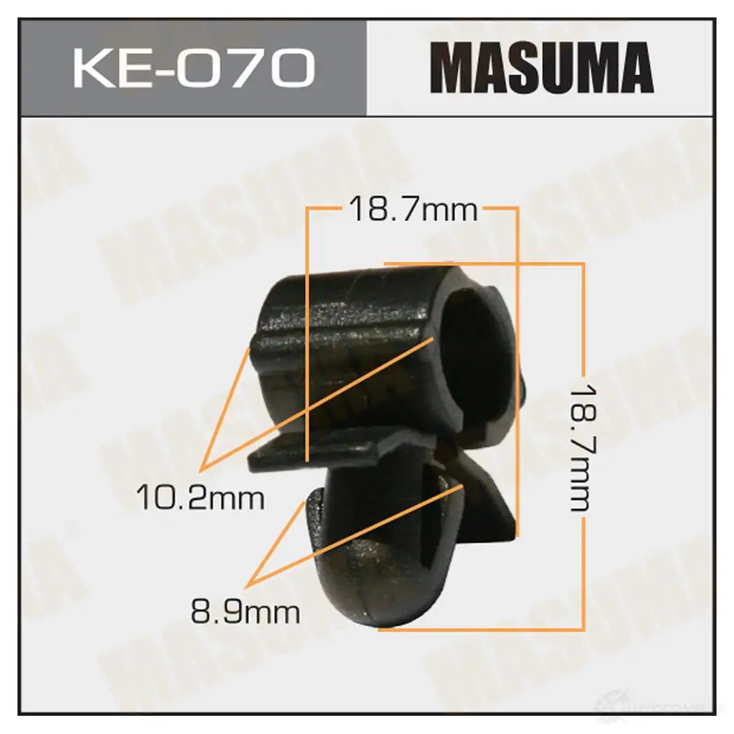 Клипса пластиковая MASUMA RN2DS M KE-070 1422887320