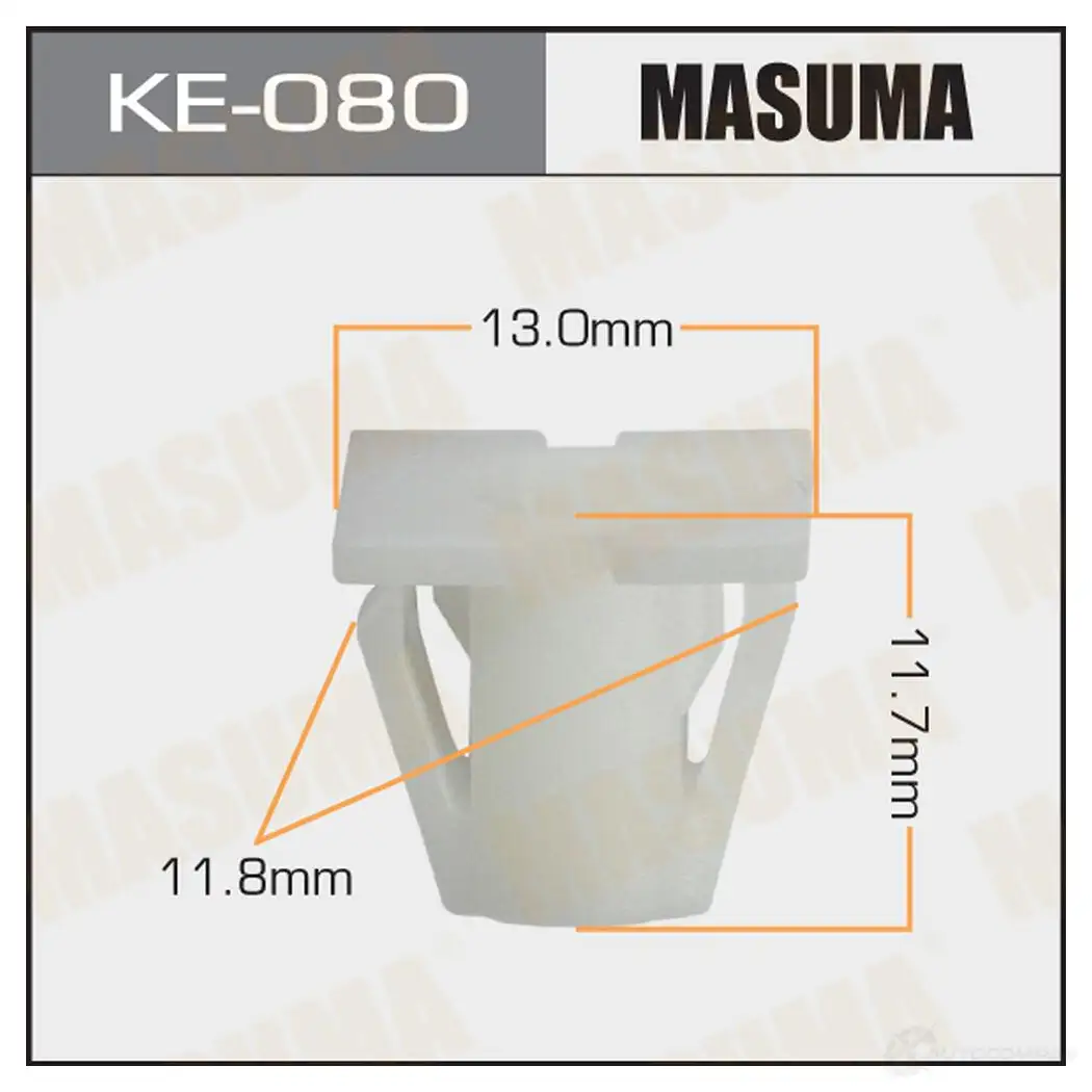 Клипса пластиковая MASUMA KE-080 1422887311 7 J4P02K