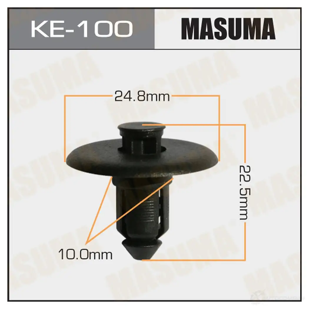 Клипса пластиковая MASUMA 0W FDXHI KE-100 1422887335