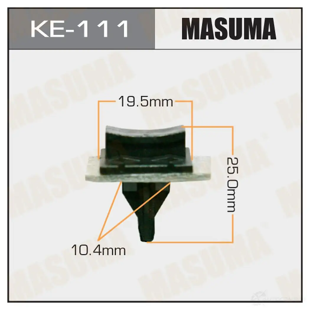 Клипса пластиковая MASUMA KE-111 W 2I2E65 1422886812 изображение 0