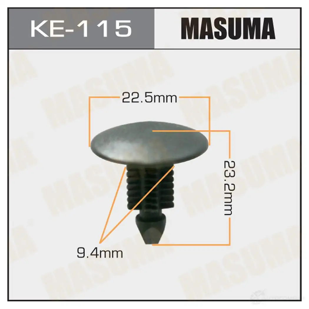 Клипса пластиковая MASUMA NX0 1X KE-115 1422886808