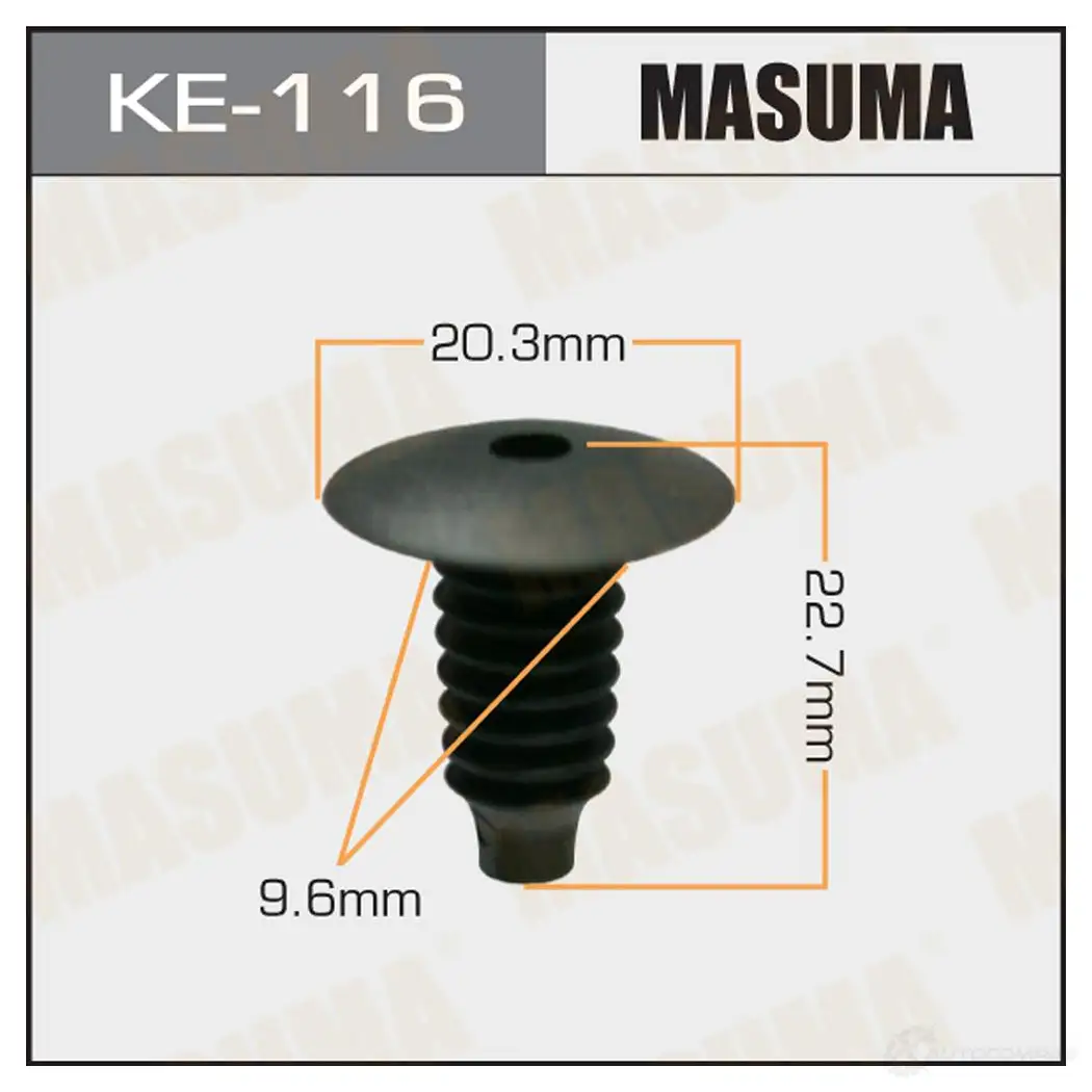 Клипса пластиковая MASUMA KE-116 F1ZX AXM 1422886807