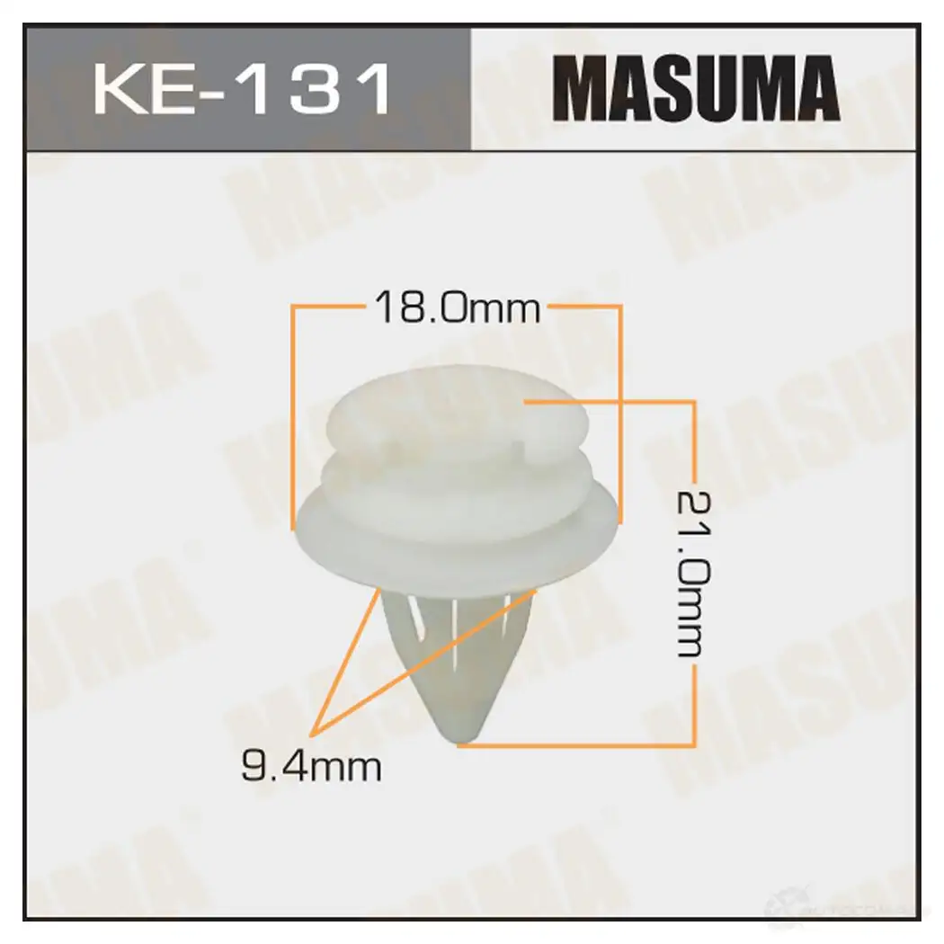 Клипса пластиковая MASUMA 5 XN46G 1422886835 KE-131