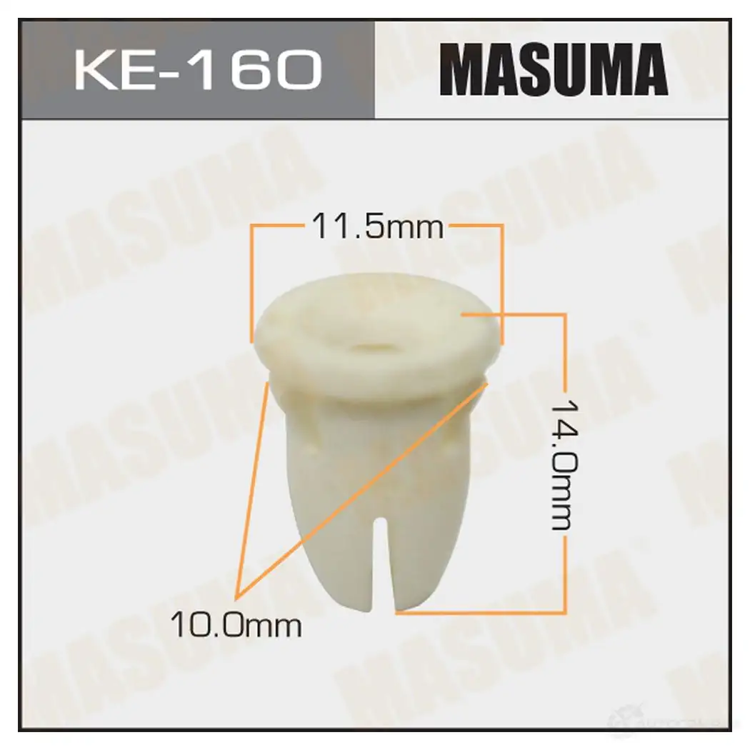 Клипса пластиковая MASUMA KE-160 1422886670 0J TP8 изображение 0