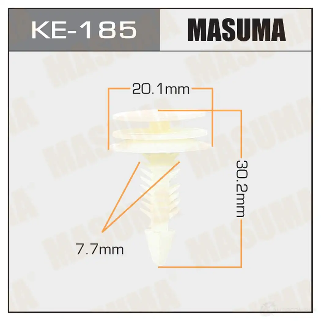 Клипса пластиковая MASUMA KE-185 ILQD BG 1422884722