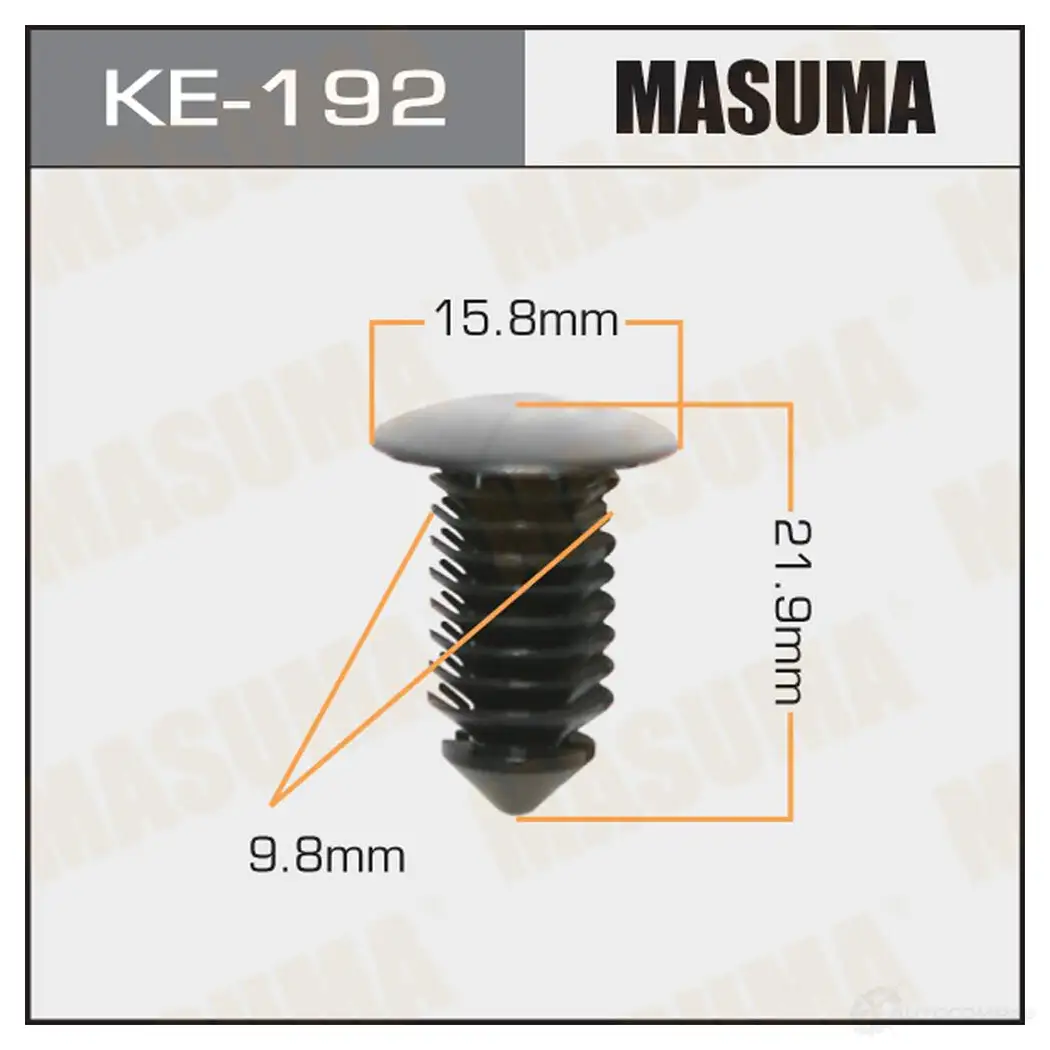 Клипса пластиковая MASUMA 1422886695 KE-192 96 8H9