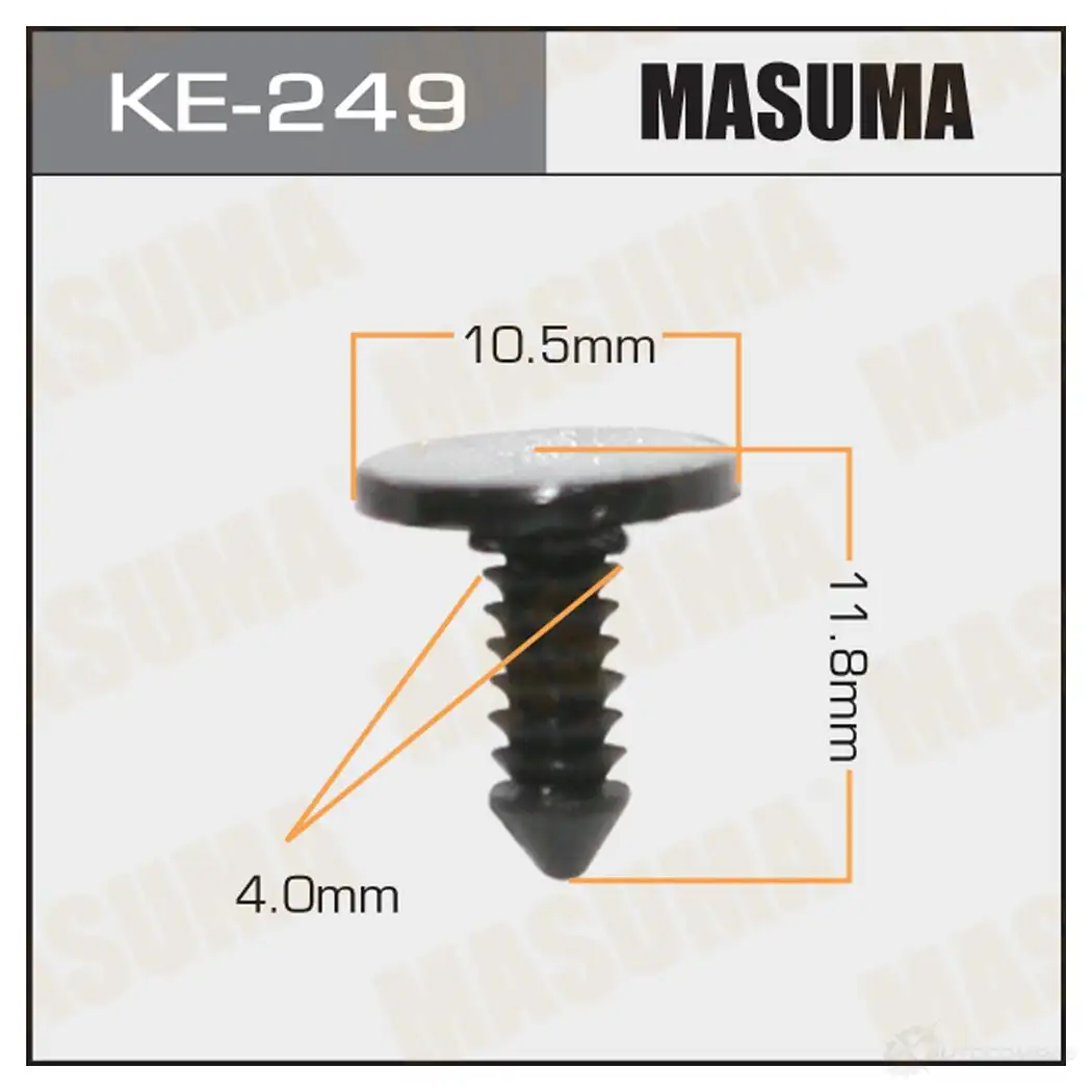 Клипса пластиковая MASUMA KE-249 1422886796 PZ WTM1X