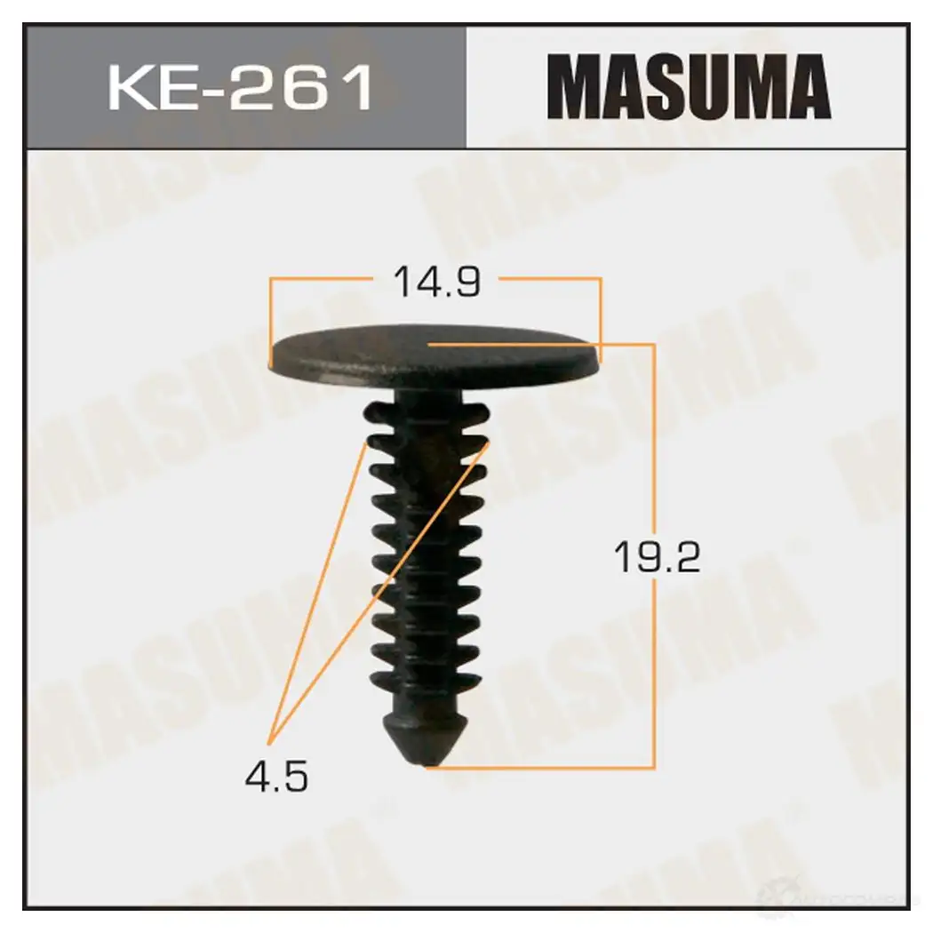Клипса пластиковая MASUMA 38PDK X3 KE-261 1422886865