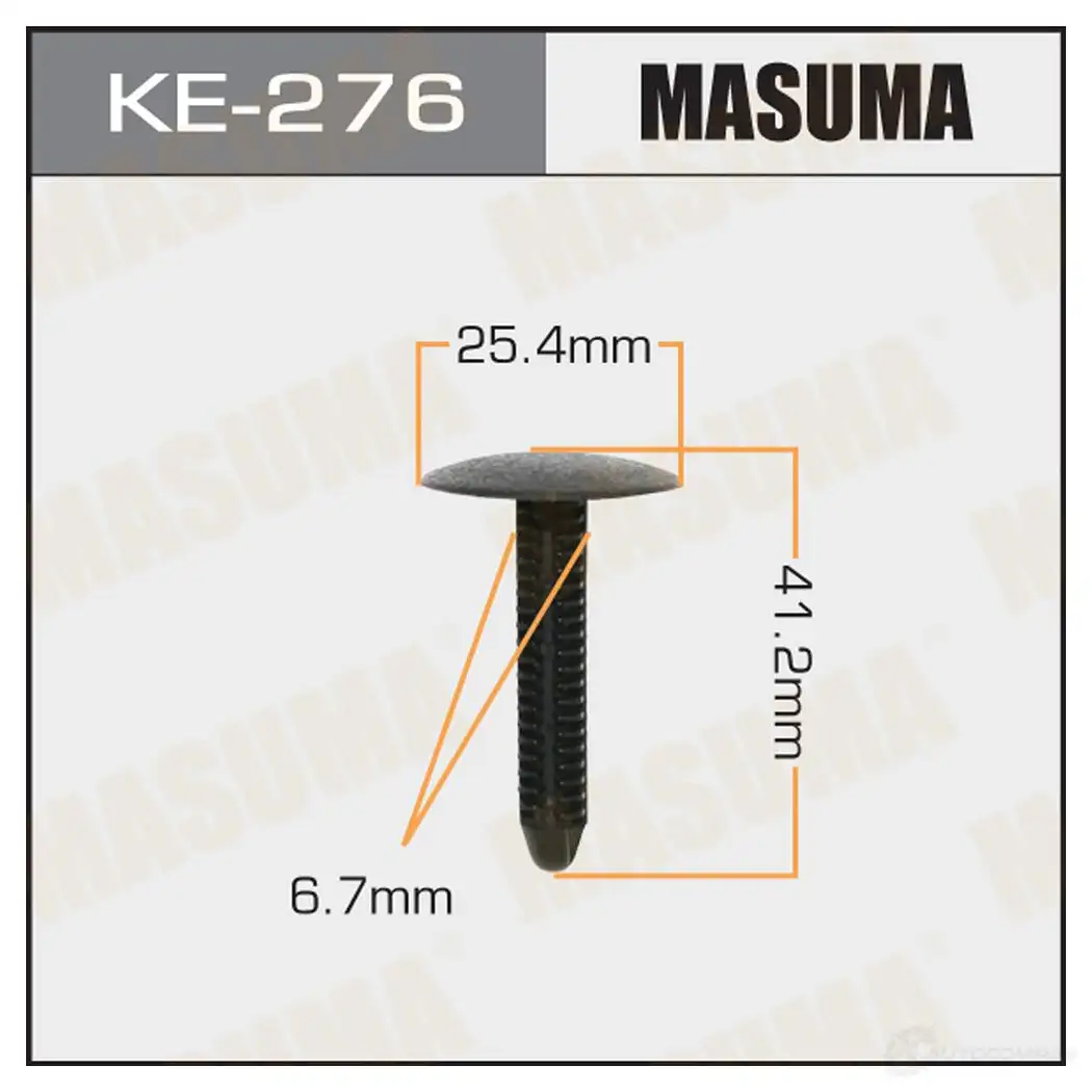 Клипса пластиковая MASUMA WQXT 1 KE-276 1422887354