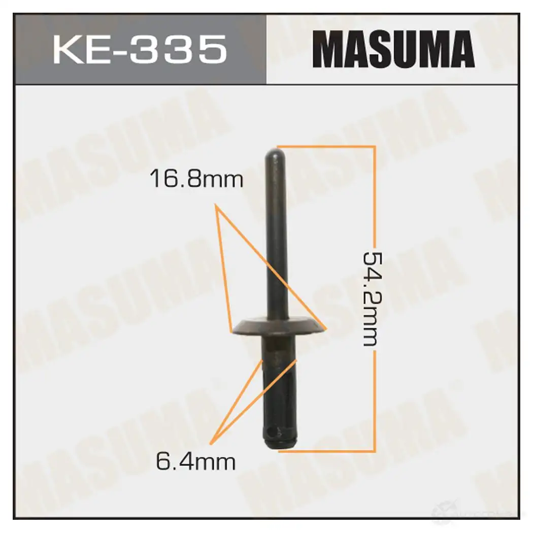 Клипса пластиковая MASUMA 1422886782 KE-335 H H7KT