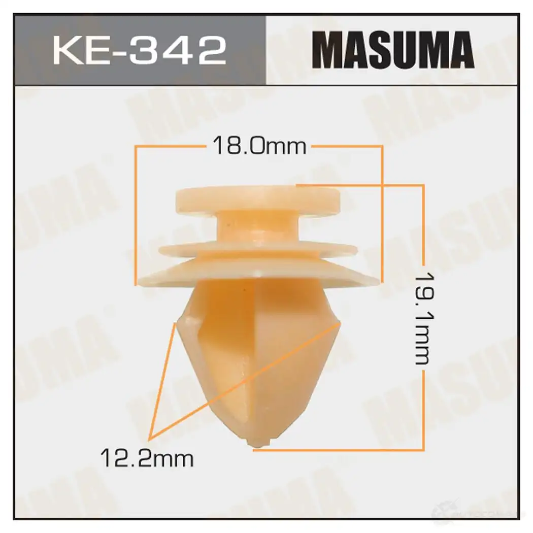 Клипса пластиковая MASUMA 1422886777 0FBJA 49 KE-342