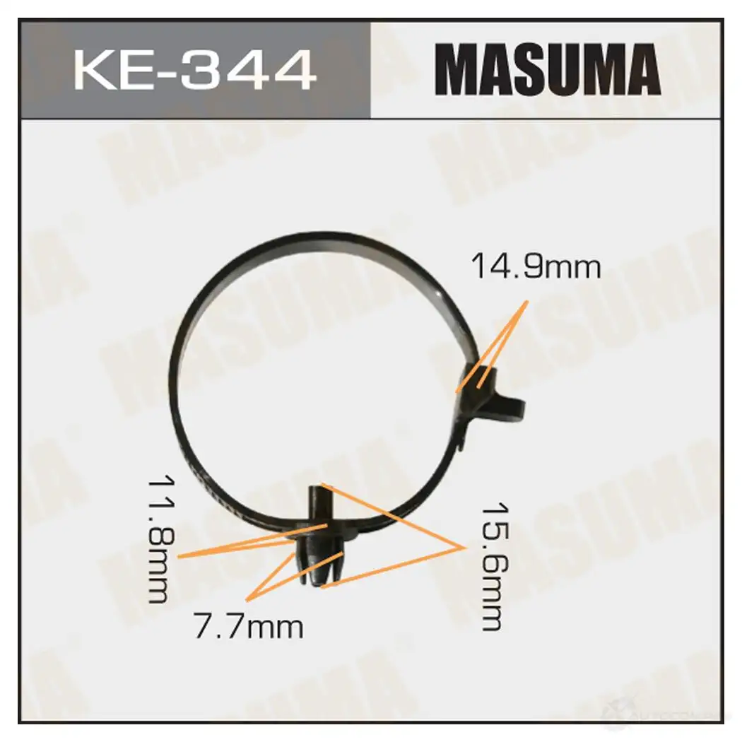 Клипса пластиковая MASUMA KE-344 1422886775 O 9PWCVY