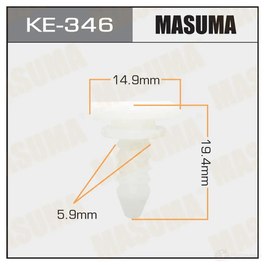 Клипса пластиковая MASUMA 1422886774 1XY YA KE-346