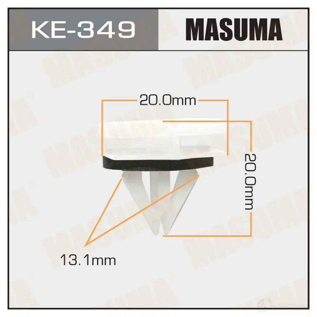 Клипса пластиковая MASUMA KE-349 1422886771 JNCU FU