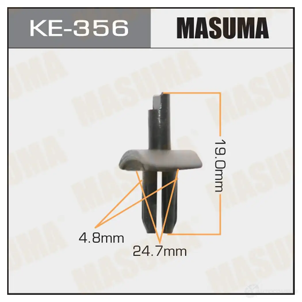 Клипса пластиковая MASUMA KE-356 RN8C CW 1422887228