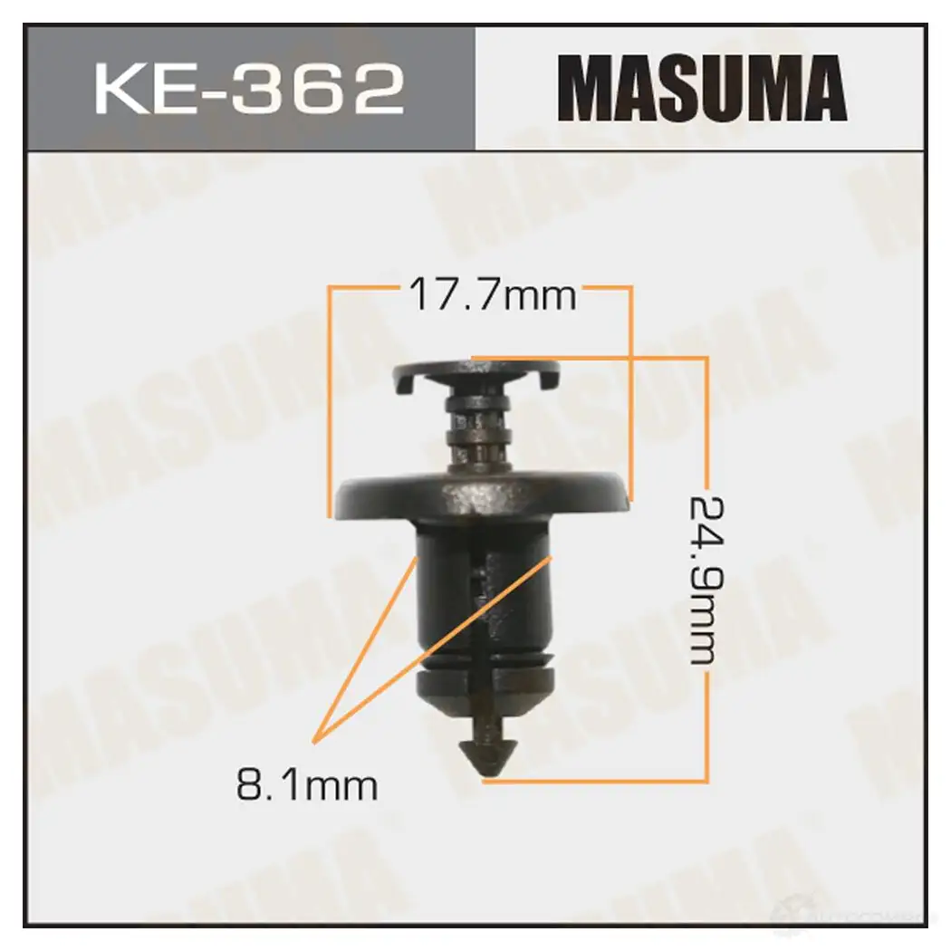 Клипса пластиковая MASUMA KE-362 SBEE B 1422886760 изображение 0