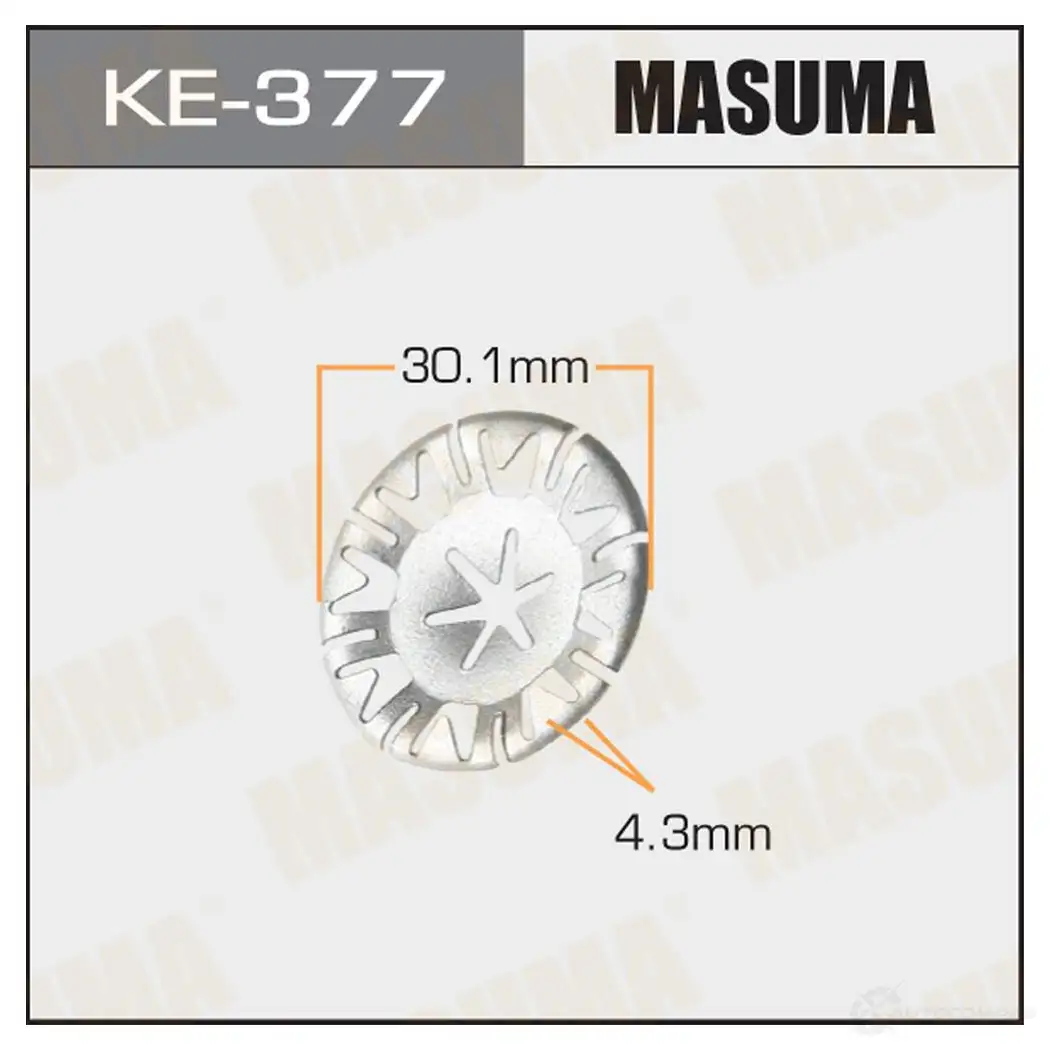 Клипса пластиковая MASUMA 3P 18D KE-377 1422886709