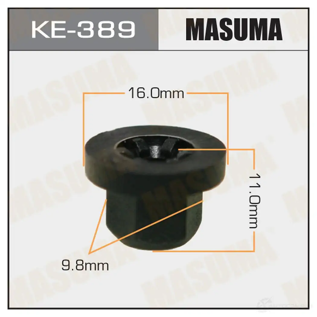 Клипса пластиковая MASUMA KE-389 1422886739 OA1 60