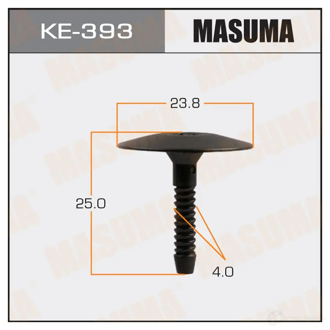 Клипса пластиковая MASUMA 1422886736 KE-393 1 LW3AG4